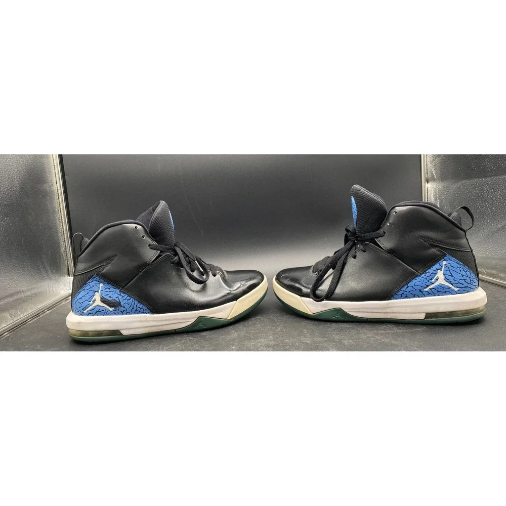 Jordan Flight Origin 2 Mens Black Sport Blue Basketball Shoes 705077-008 Size 11